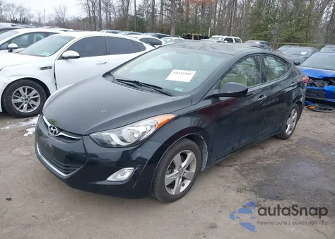 2013 Hyundai Elantra Gls из США, поврежденный, VIN KMHDH4AE4DU880612